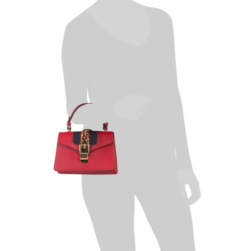 ❌🛑NOT FOR SALE: Gucci 💯 Authentic Sylvie satchel - Picture 2 of 3